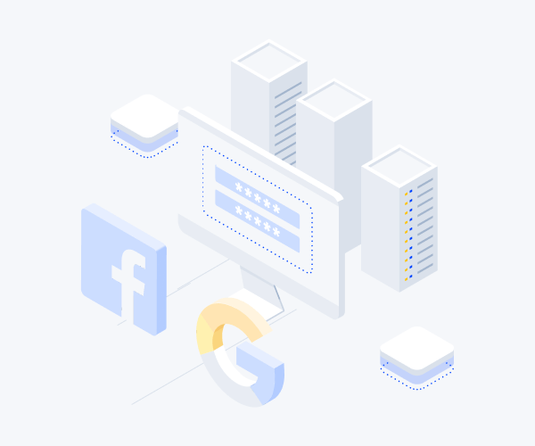 Регистрация в Serverspace через Google, Яндекс и Facebook