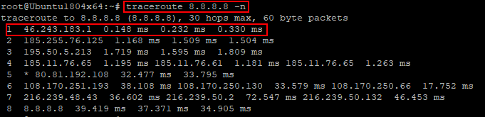 Утилита traceroute